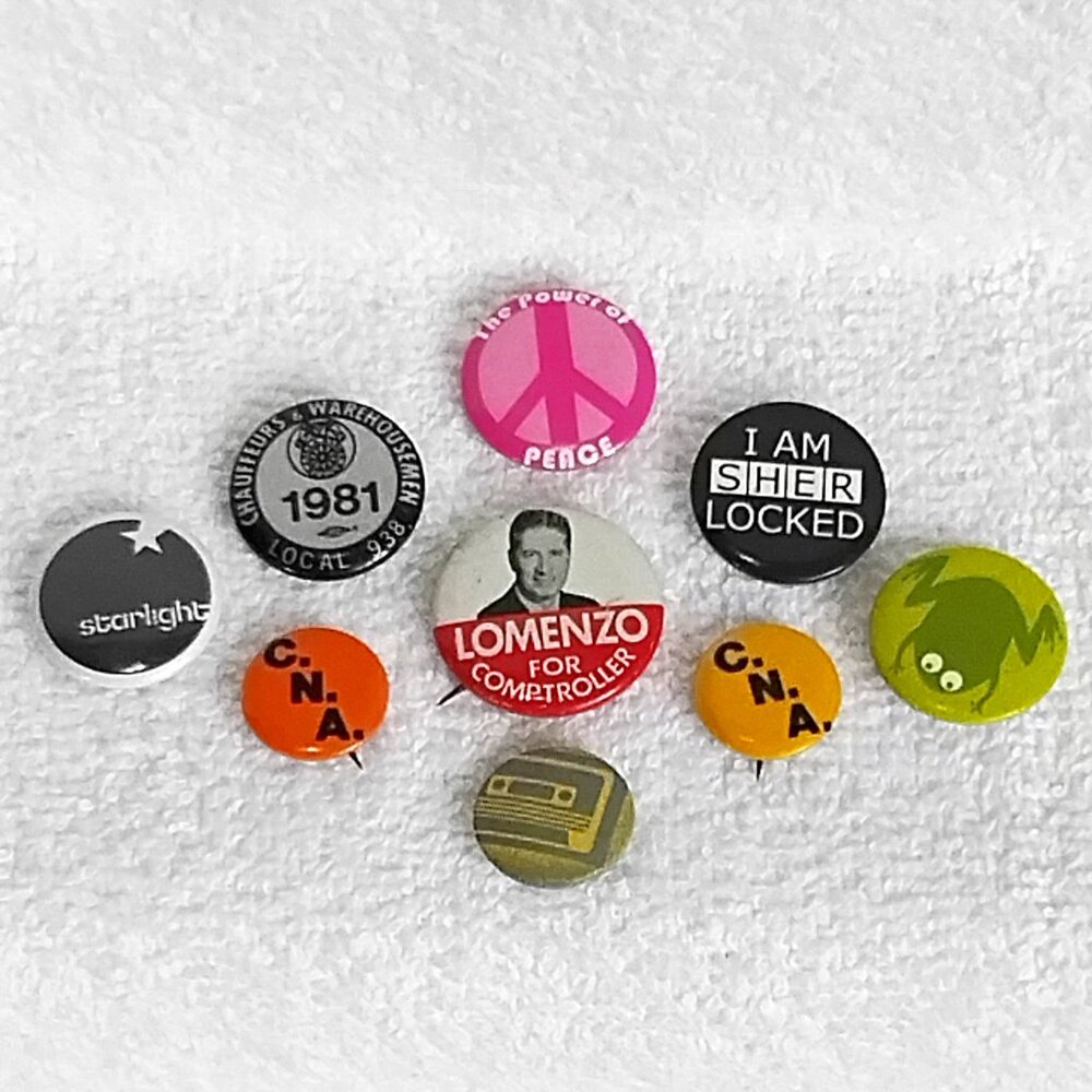 9 pcs. Assorted & Randomely Selected Buttons!!